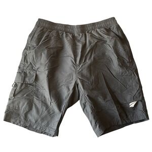 EZRun Padded Cycling Shorts Mens L Black Cargo‎ Pocket Mountain Bike Chamois